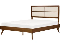 Discount Łóżko POISSY 160 x 200 cm Jesion ciemny Łóżka Podwójne|Wszystkie Łóżka