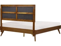 Discount Łóżko POISSY 160 x 200 cm Jesion ciemny Łóżka Podwójne|Wszystkie Łóżka