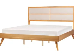 Outlet Łóżko POISSY 180 x 200 cm Jesion naturalny Łóżka Podwójne|Wszystkie Łóżka