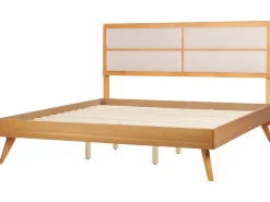 Outlet Łóżko POISSY 180 x 200 cm Jesion naturalny Łóżka Podwójne|Wszystkie Łóżka