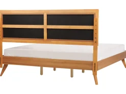 Outlet Łóżko POISSY 180 x 200 cm Jesion naturalny Łóżka Podwójne|Wszystkie Łóżka