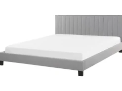 Łóżko POITIERS 180 x 200 cm Jasno Łóżka Tapicerowane|Łóżka Podwójne