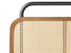 Best Łóżko Rattan BOUSSICOURT 180 x 200 cm Ciemnobrązowy Łóżka Podwójne|Łóżka Rattanowe