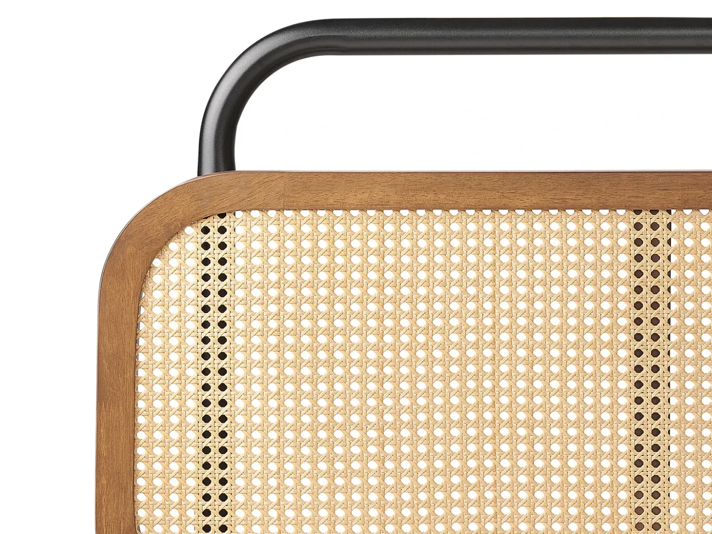 Best Łóżko Rattan BOUSSICOURT 180 x 200 cm Ciemnobrązowy Łóżka Podwójne|Łóżka Rattanowe