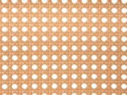 Outlet Łóżko Rattan BOUSSICOURT 180 x 200 cm Jasnobrązowy Łóżka Podwójne|Łóżka Rattanowe