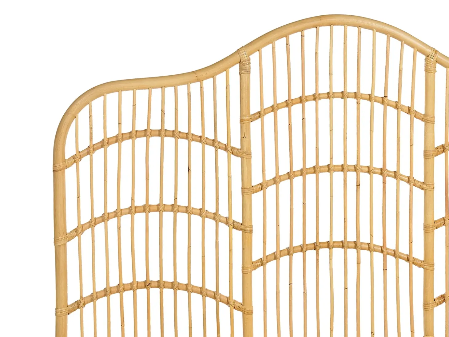Discount Łóżko Rattan DOMEYROT 180 x 200 cm Jasno Łóżka Podwójne|Łóżka Rattanowe