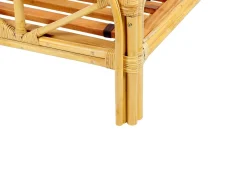 Online Łóżko Rattan FLORENTINE 180 x 200 cm Jasno Łóżka Podwójne|Łóżka Rattanowe