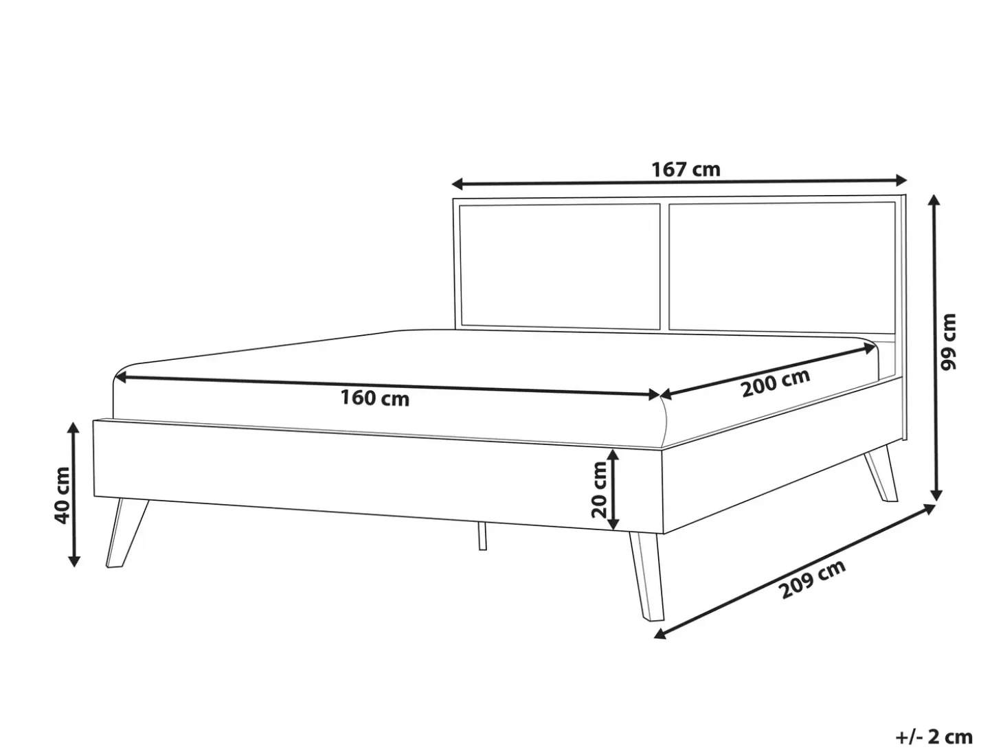 Online Łóżko Rattan MONPAZIER 160 x 200 cm Ciemnobrązowy Łóżka Podwójne|Łóżka Rattanowe