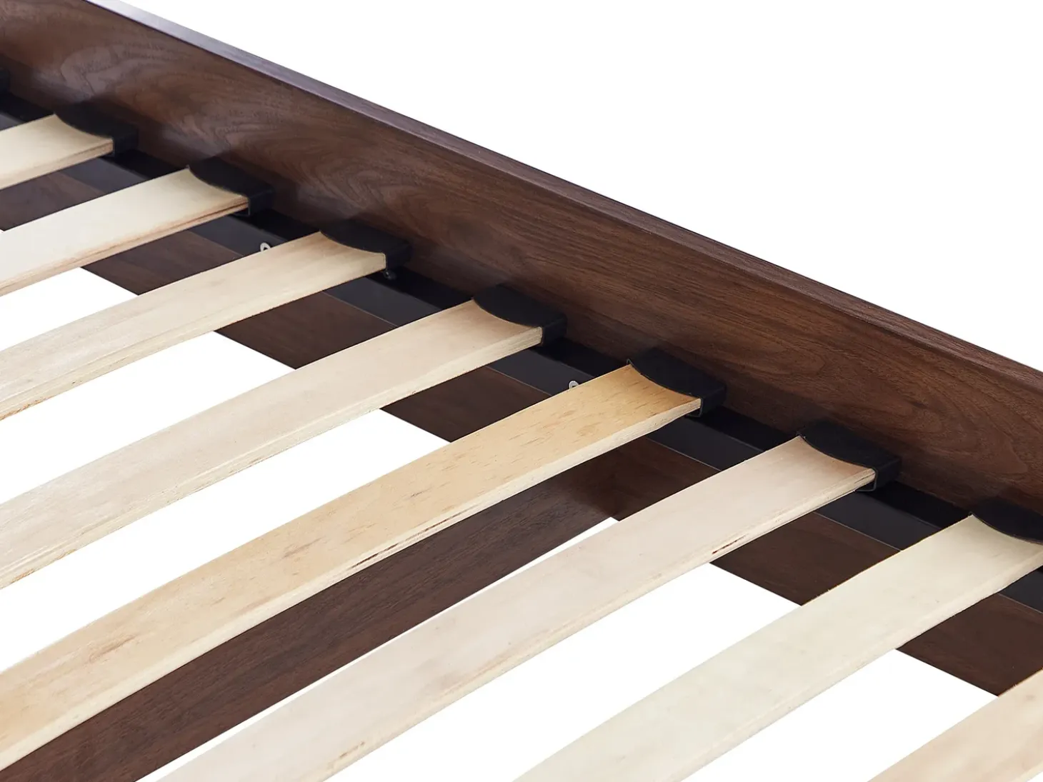 Online Łóżko Rattan MONPAZIER 160 x 200 cm Ciemnobrązowy Łóżka Podwójne|Łóżka Rattanowe