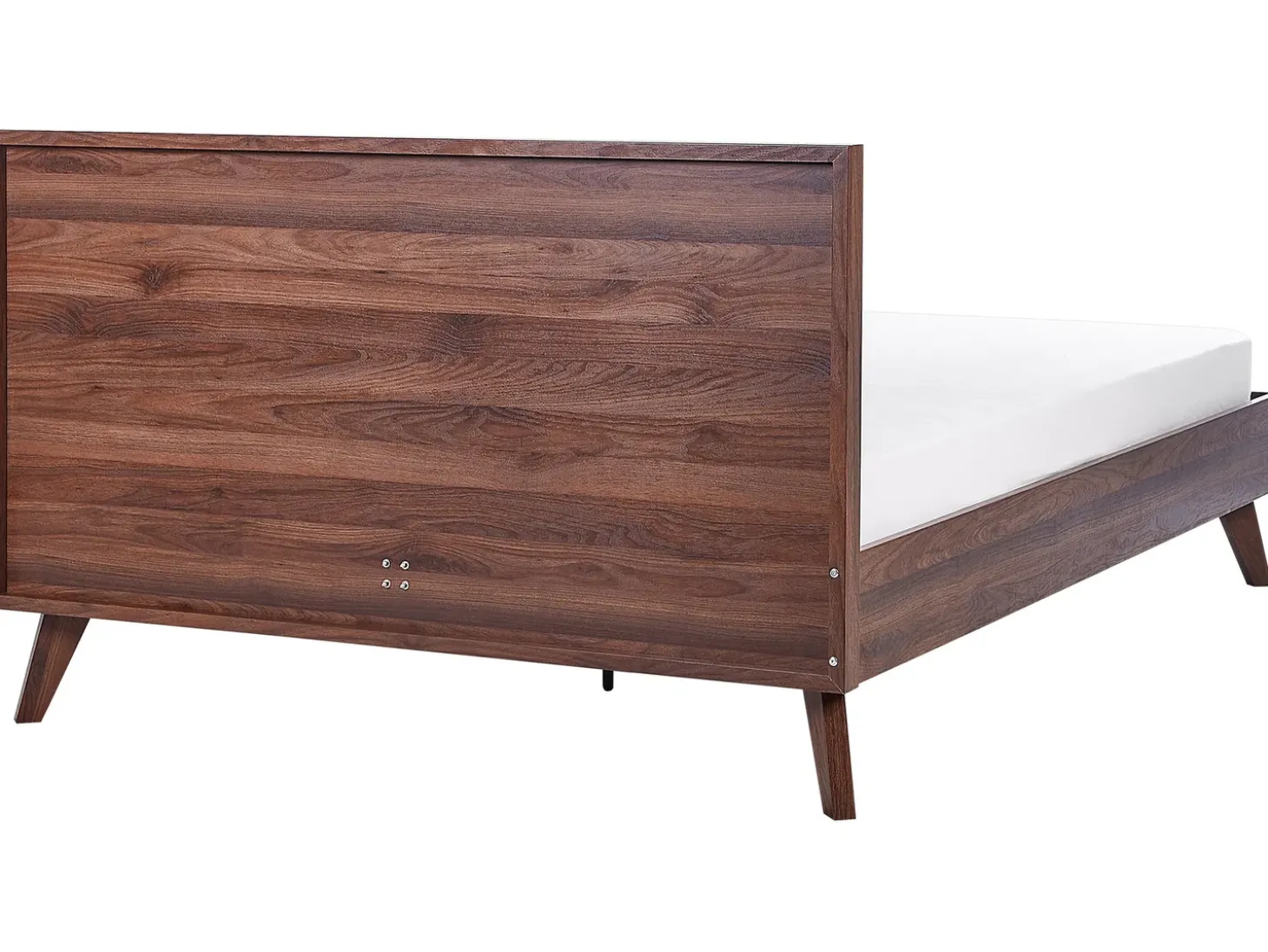 Online Łóżko Rattan MONPAZIER 160 x 200 cm Ciemnobrązowy Łóżka Podwójne|Łóżka Rattanowe