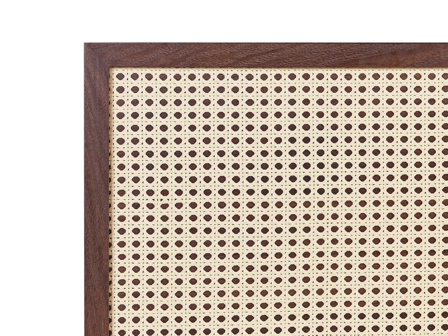 Online Łóżko Rattan MONPAZIER 160 x 200 cm Ciemnobrązowy Łóżka Podwójne|Łóżka Rattanowe