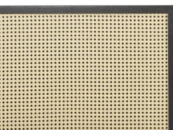 Łóżko Rattan MONPAZIER 180 x 200 cm Czarny