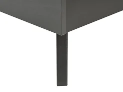 Łóżko Rattan MONPAZIER 180 x 200 cm Czarny