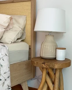 Best Łóżko Rattan MONPAZIER 180 x 200 cm Jasno Łóżka Podwójne|Łóżka Rattanowe