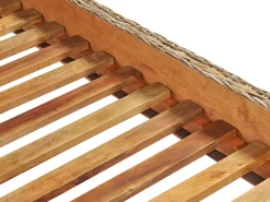 Discount Łóżko Rattan SALBRIS 180 x 200 cm Naturalny Łóżka Podwójne|Łóżka Rattanowe