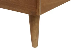 Discount Rattan VARZY 180 x 200 cm Brązowy Łóżka Podwójne|Łóżka Rattanowe