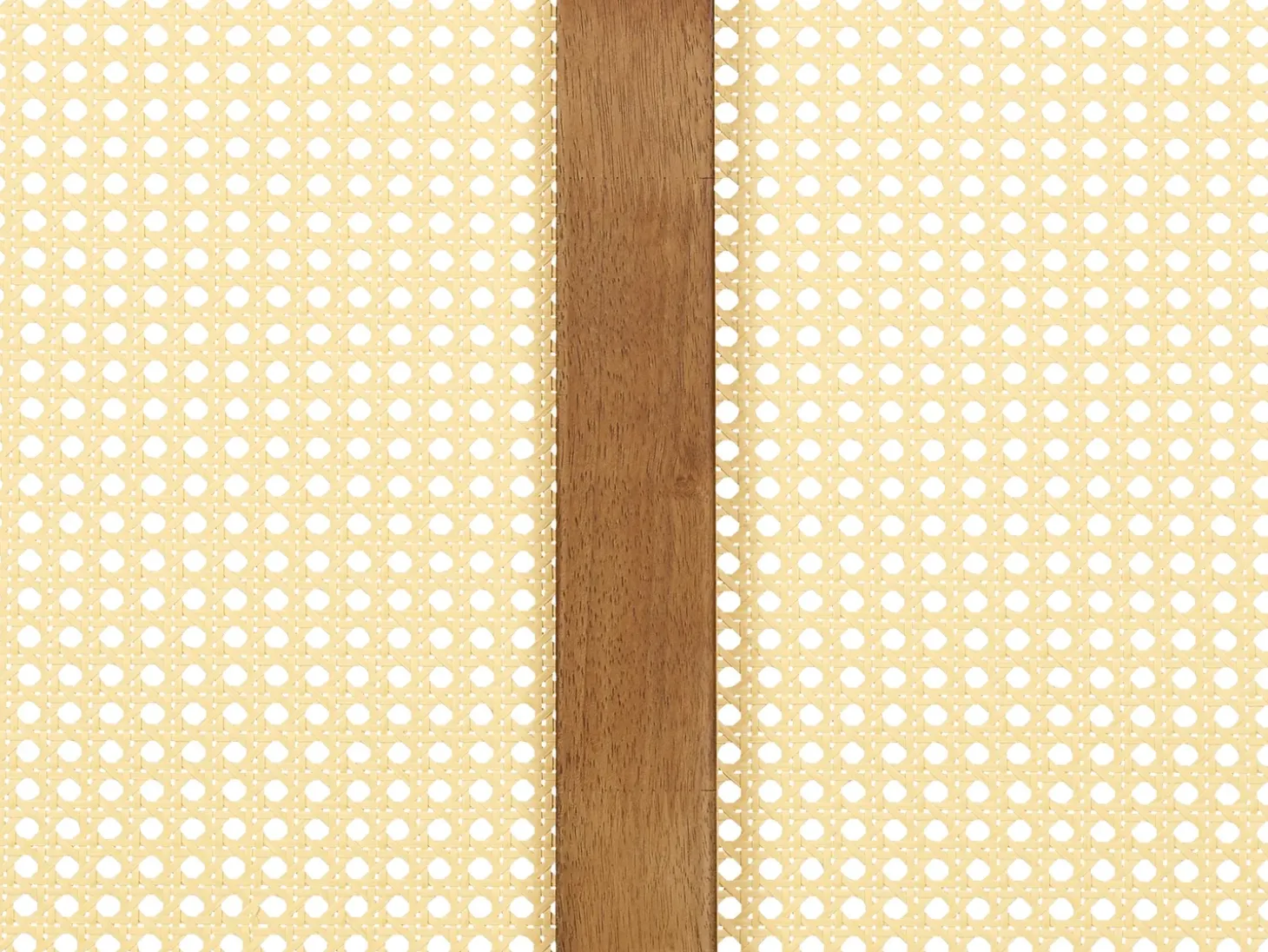 Discount Rattan VARZY 180 x 200 cm Brązowy Łóżka Podwójne|Łóżka Rattanowe