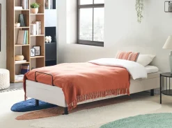 Online CASTELLAN 90 x 200 cm Jasnobeżowy Łóżka Tapicerowane|Łóżka Pojedyncze