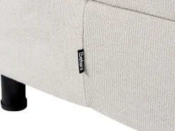 Online CASTELLAN 90 x 200 cm Jasnobeżowy Łóżka Tapicerowane|Łóżka Pojedyncze