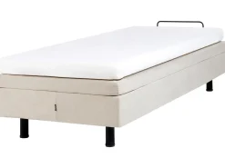 Online CASTELLAN 90 x 200 cm Jasnobeżowy Łóżka Tapicerowane|Łóżka Pojedyncze