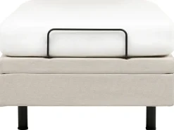 Online CASTELLAN 90 x 200 cm Jasnobeżowy Łóżka Tapicerowane|Łóżka Pojedyncze