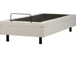 Online CASTELLAN 90 x 200 cm Jasnobeżowy Łóżka Tapicerowane|Łóżka Pojedyncze