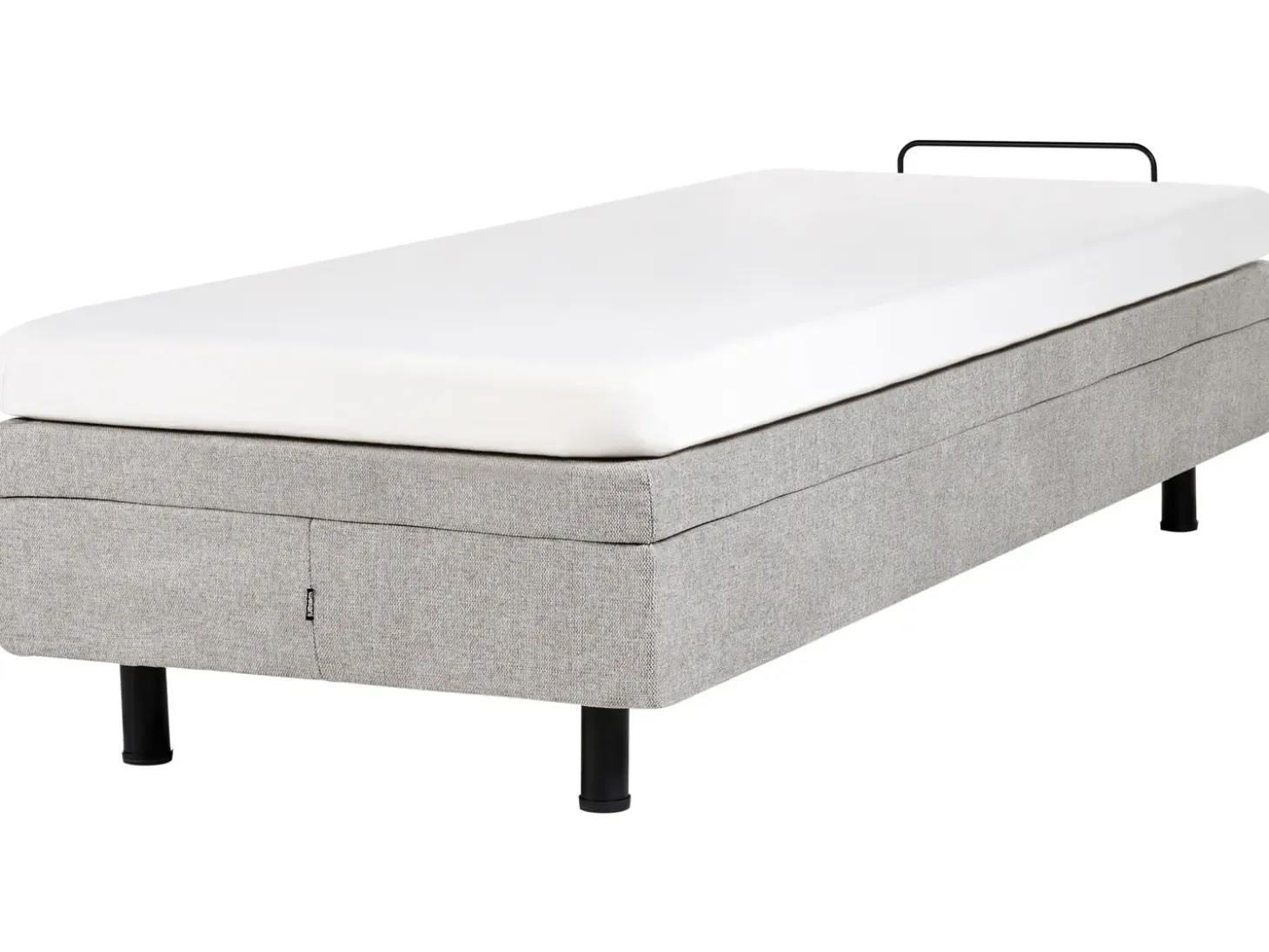 Best CASTELLAN 80 x 200 cm Jasnoszary Łóżka Tapicerowane|Łóżka Pojedyncze