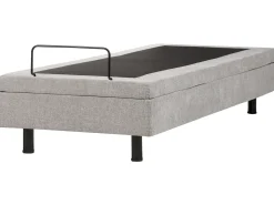 Best CASTELLAN 80 x 200 cm Jasnoszary Łóżka Tapicerowane|Łóżka Pojedyncze