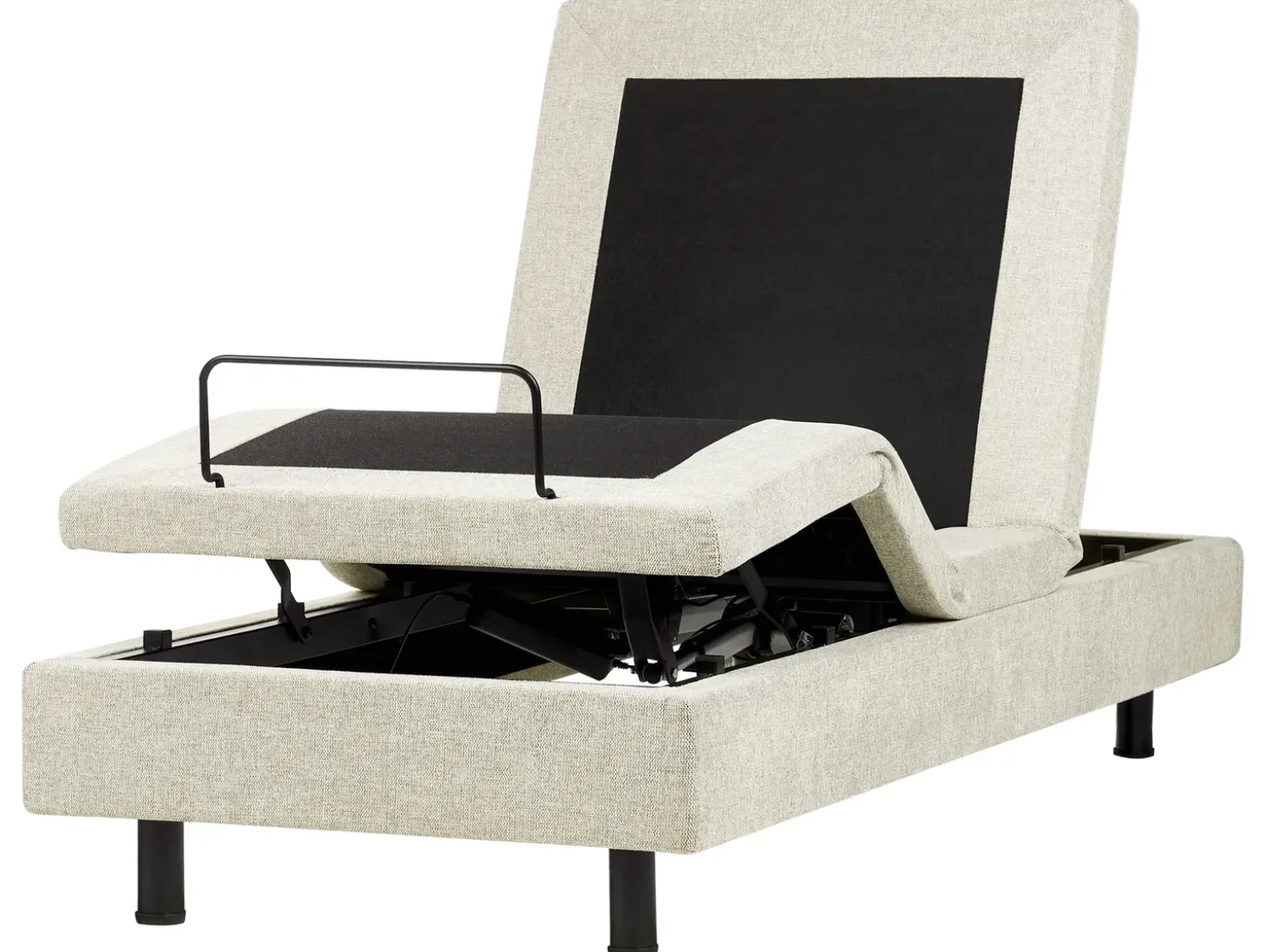 Online CASTELLAN 90 x 200 cm Beżowy Łóżka Tapicerowane|Łóżka Regulowane