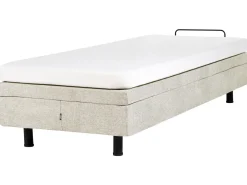 Online CASTELLAN 90 x 200 cm Beżowy Łóżka Tapicerowane|Łóżka Regulowane