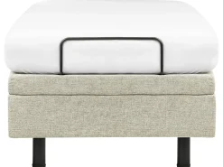 Online CASTELLAN 90 x 200 cm Beżowy Łóżka Tapicerowane|Łóżka Regulowane
