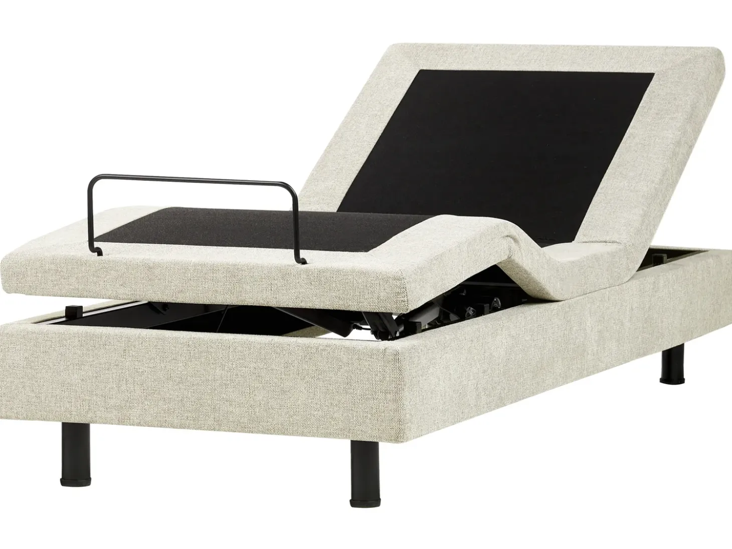 Online CASTELLAN 90 x 200 cm Beżowy Łóżka Tapicerowane|Łóżka Regulowane