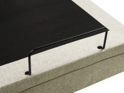 Online CASTELLAN 90 x 200 cm Beżowy Łóżka Tapicerowane|Łóżka Regulowane