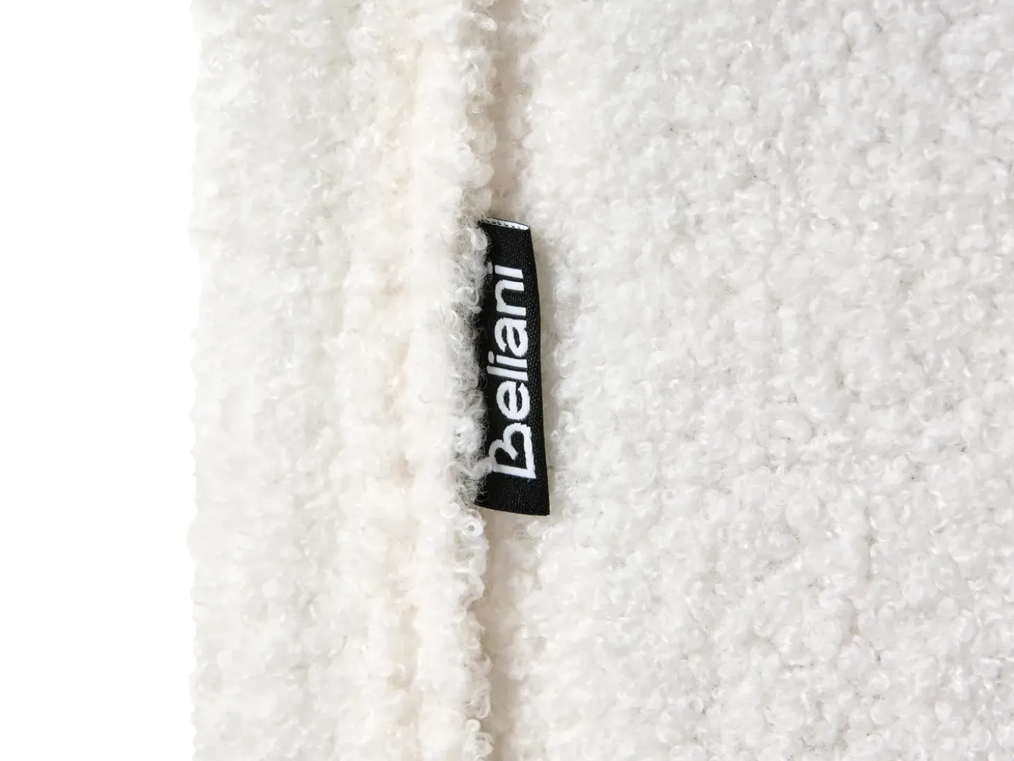 Discount Łóżko regulowane Boucle CASTELLAN 180 x 200 cm Złamana biel Łóżka Tapicerowane|Łóżka Podwójne