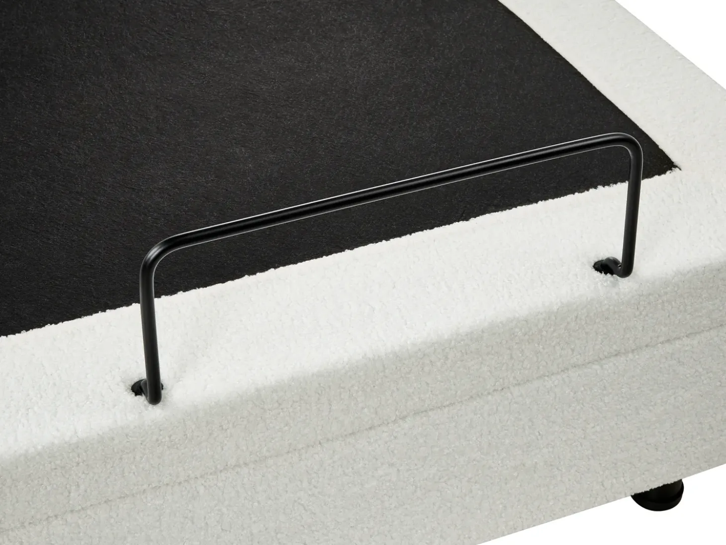 Boucle DUKE 180 x 200 cm Złamana biel Łóżka Tapicerowane|Łóżka Podwójne