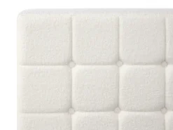 Boucle DUKE 180 x 200 cm Złamana biel Łóżka Tapicerowane|Łóżka Podwójne