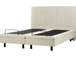 Clearance CASTELLAN 180 x 200 cm Beżowy Łóżka Tapicerowane|Łóżka Podwójne