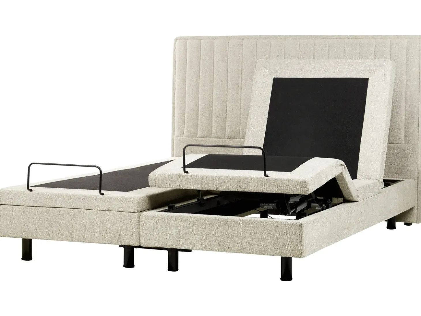 Clearance CASTELLAN 180 x 200 cm Beżowy Łóżka Tapicerowane|Łóżka Podwójne