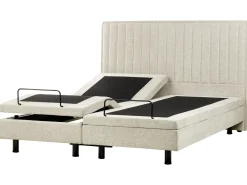 Clearance CASTELLAN 180 x 200 cm Beżowy Łóżka Tapicerowane|Łóżka Podwójne