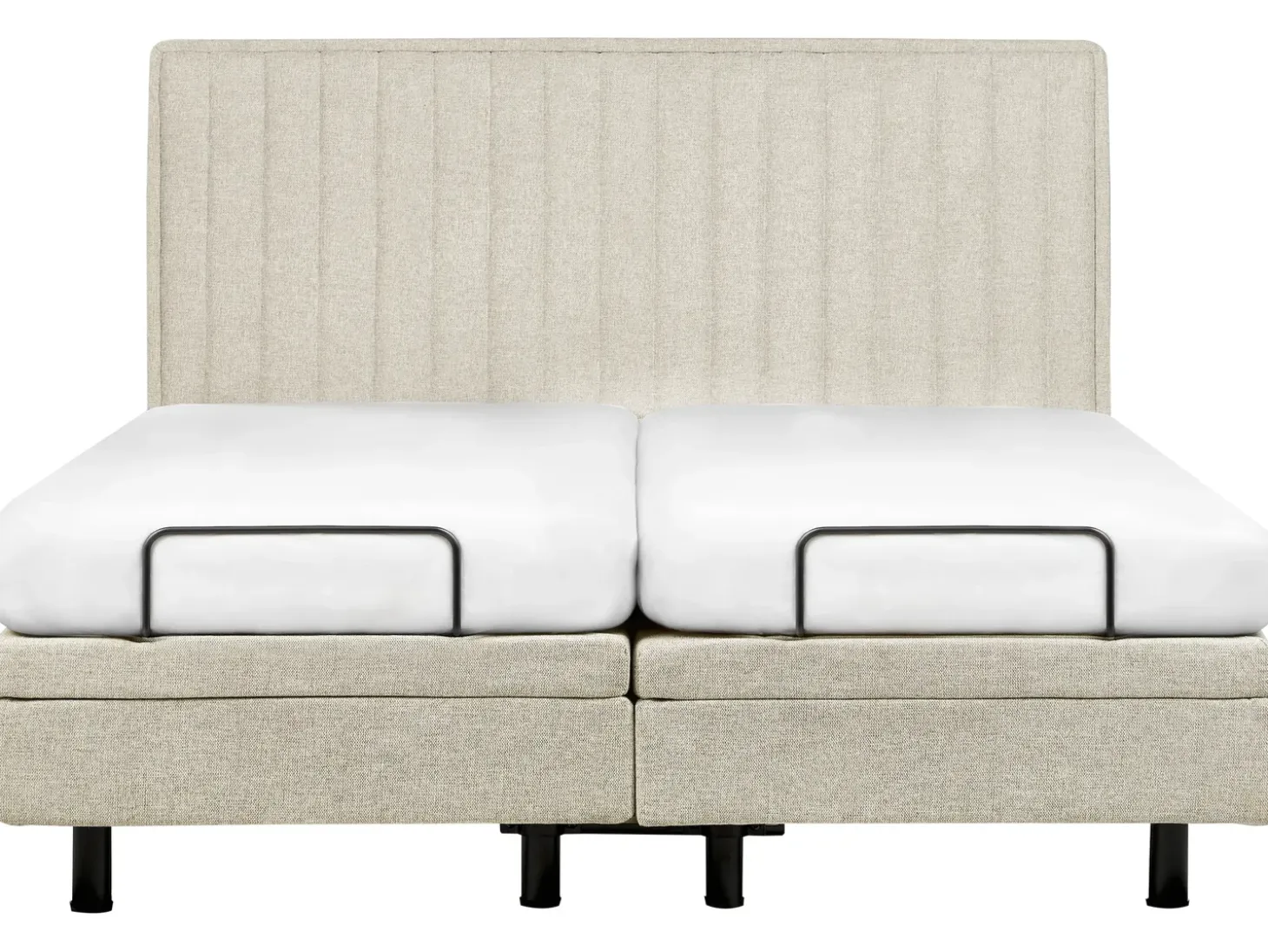 Clearance CASTELLAN 180 x 200 cm Beżowy Łóżka Tapicerowane|Łóżka Podwójne