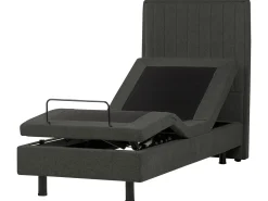 Clearance CASTELLAN 80 x 200 cm Ciemnoszary Łóżka Tapicerowane|Łóżka Regulowane