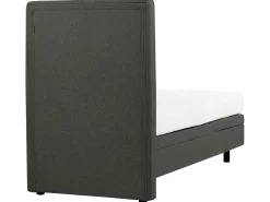 Clearance CASTELLAN 80 x 200 cm Ciemnoszary Łóżka Tapicerowane|Łóżka Regulowane