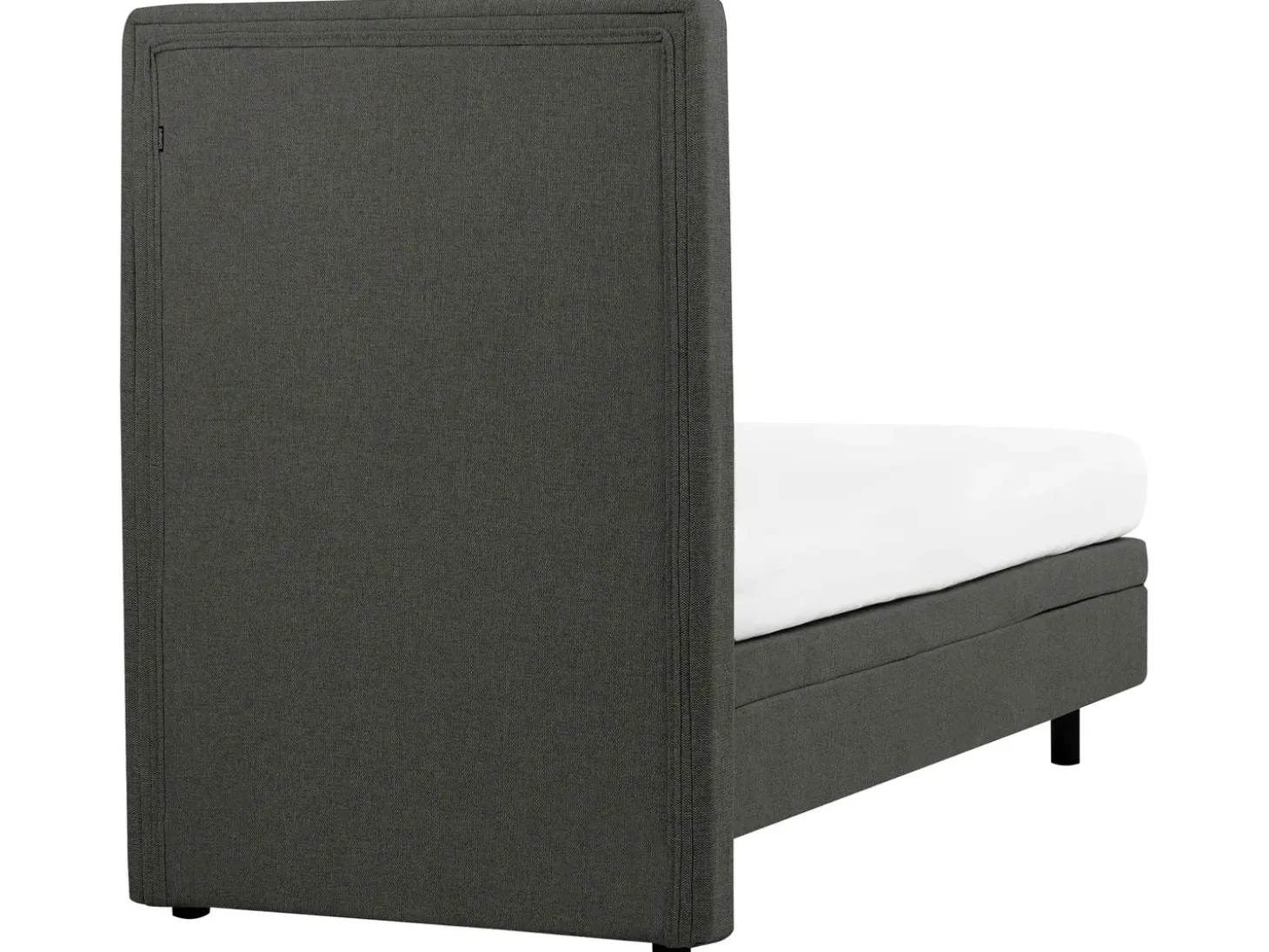 Clearance CASTELLAN 80 x 200 cm Ciemnoszary Łóżka Tapicerowane|Łóżka Regulowane