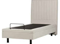 CASTELLAN 90 x 200 cm Jasno Łóżka Tapicerowane|Łóżka Pojedyncze