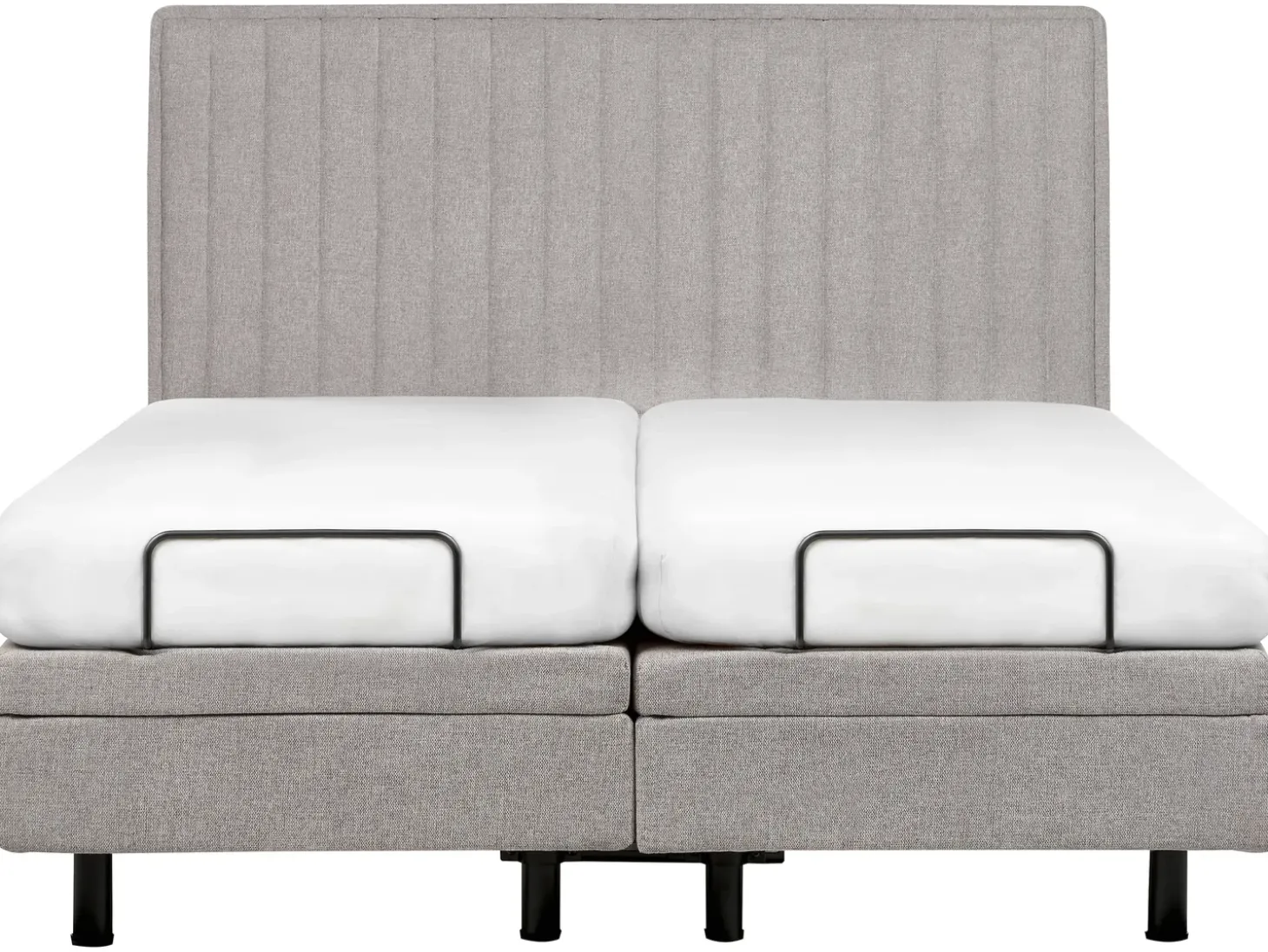 Sale Łóżko regulowane CASTELLAN 180 x 200 cm Jasno Łóżka Tapicerowane|Łóżka Podwójne