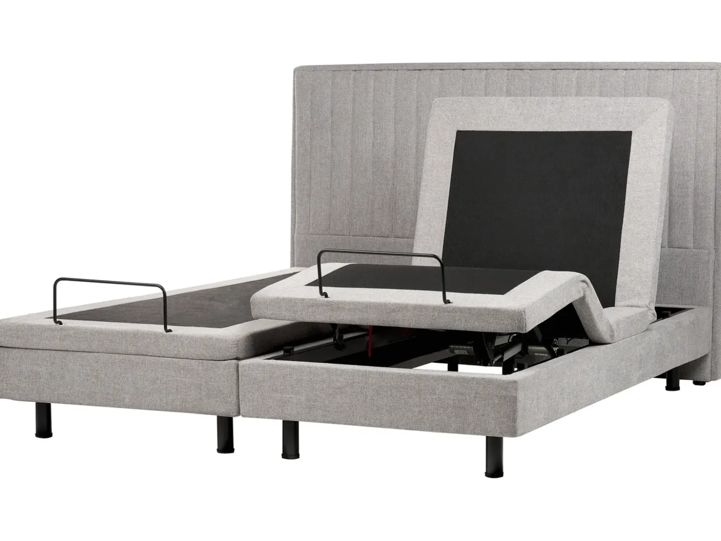 Sale Łóżko regulowane CASTELLAN 180 x 200 cm Jasno Łóżka Tapicerowane|Łóżka Podwójne