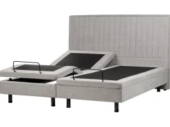 Sale Łóżko regulowane CASTELLAN 180 x 200 cm Jasno Łóżka Tapicerowane|Łóżka Podwójne
