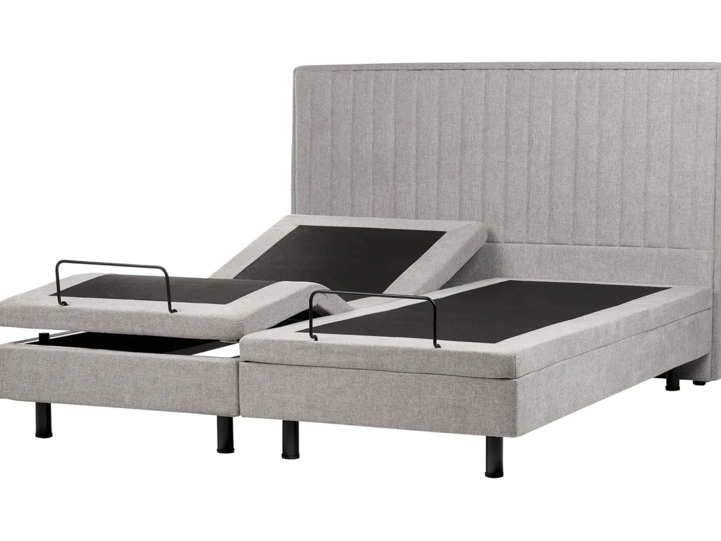 Sale Łóżko regulowane CASTELLAN 180 x 200 cm Jasno Łóżka Tapicerowane|Łóżka Podwójne