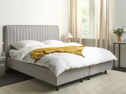 Sale Łóżko regulowane CASTELLAN 180 x 200 cm Jasno Łóżka Tapicerowane|Łóżka Podwójne