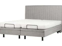 Sale Łóżko regulowane CASTELLAN 180 x 200 cm Jasno Łóżka Tapicerowane|Łóżka Podwójne